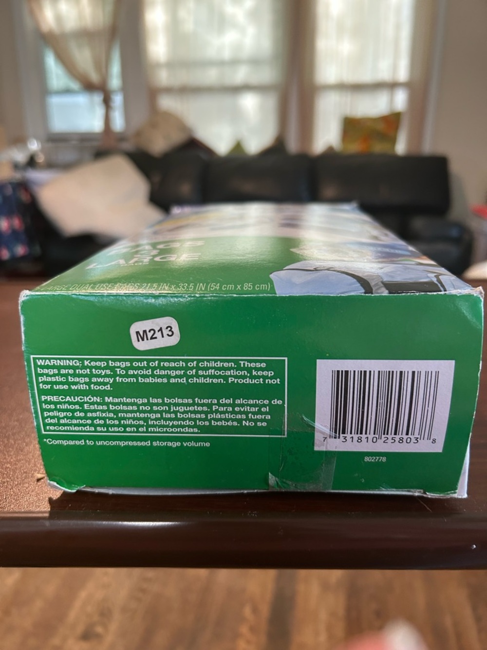 Ziploc Space Bag Large Vacuum Storage Bags, dual use bags, 3 large bags in box - Picture 3 of 7